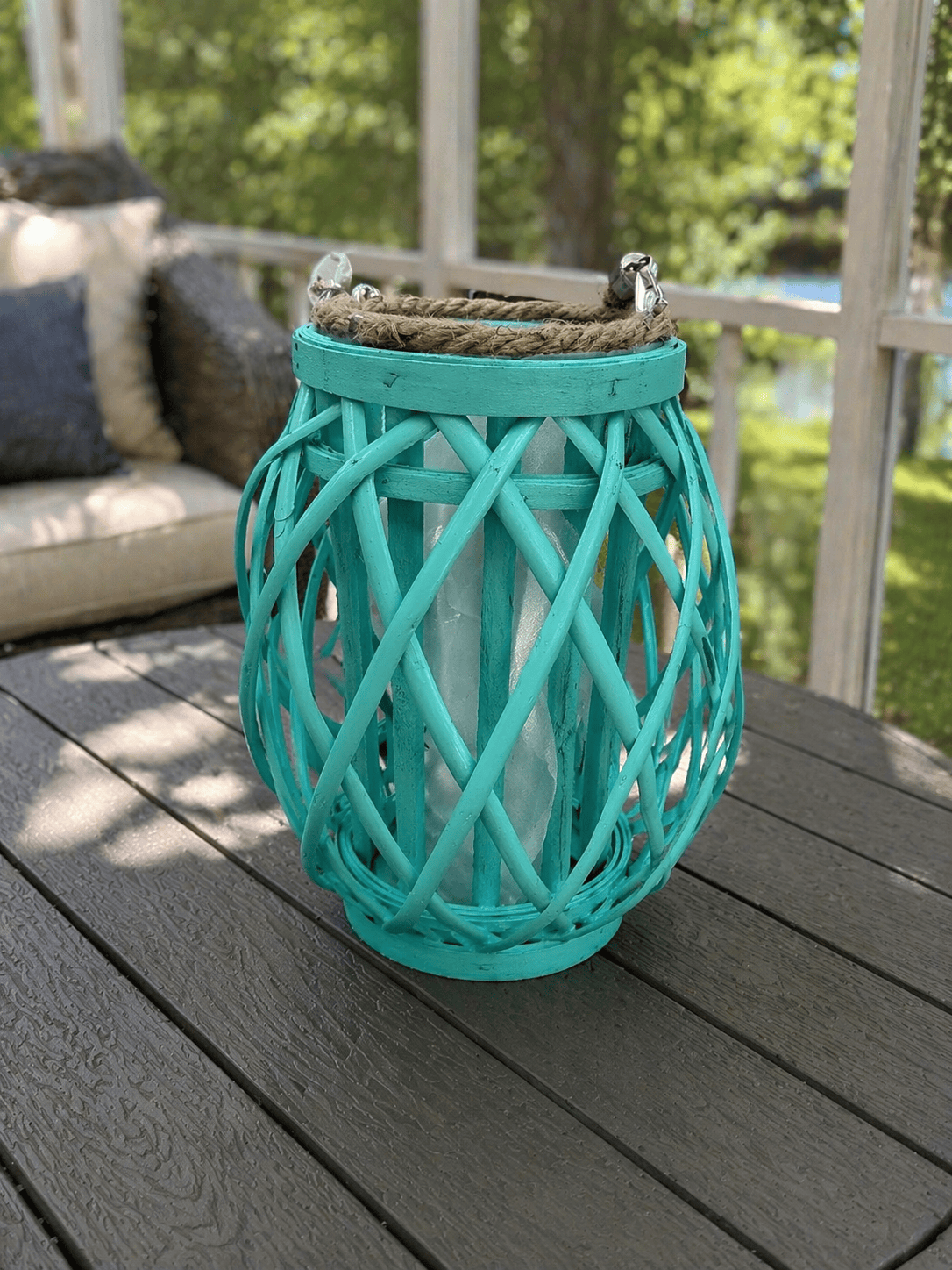 Summer Wood Candle Holder
