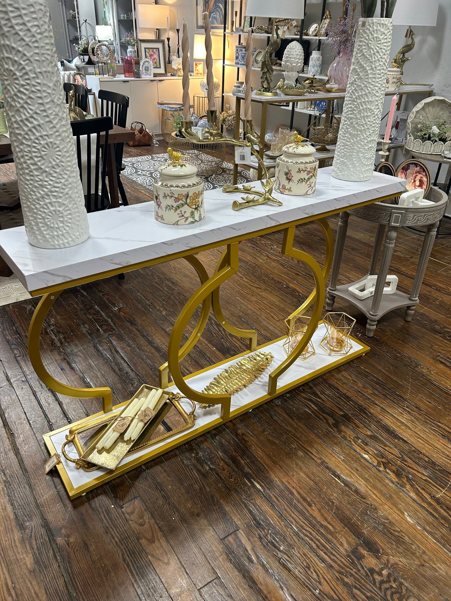 Gold and Marble Table