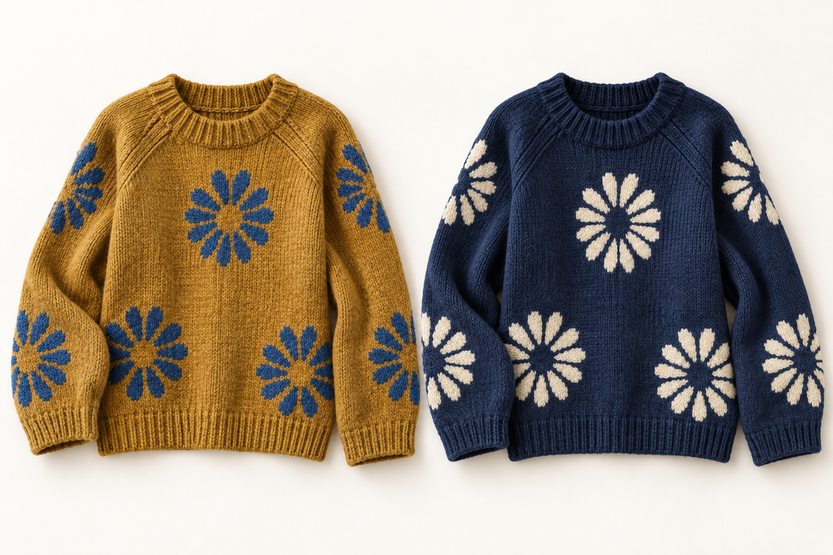 Fall Flower Sweater