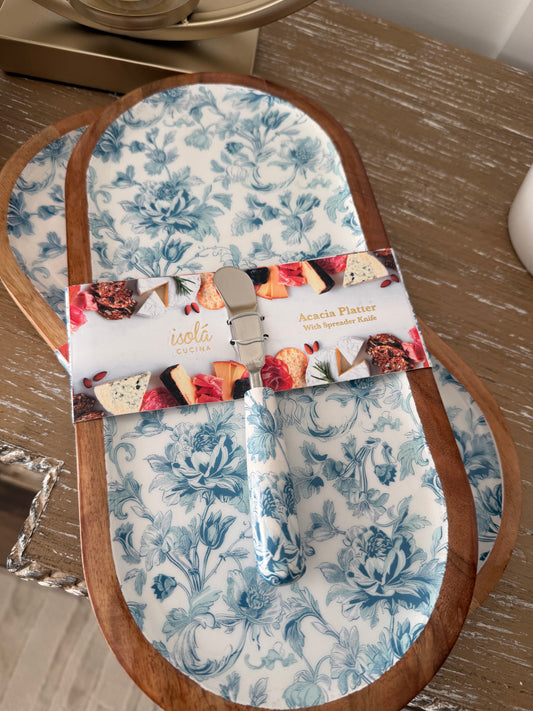 Cheese wood and resin cheese tray