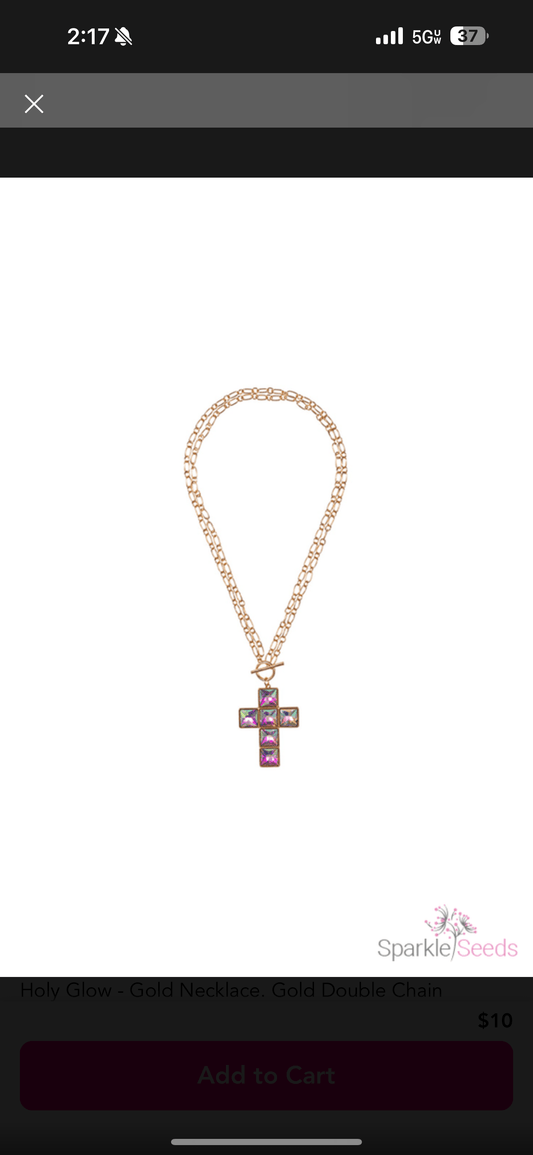 Gold Toggle SS Necklace