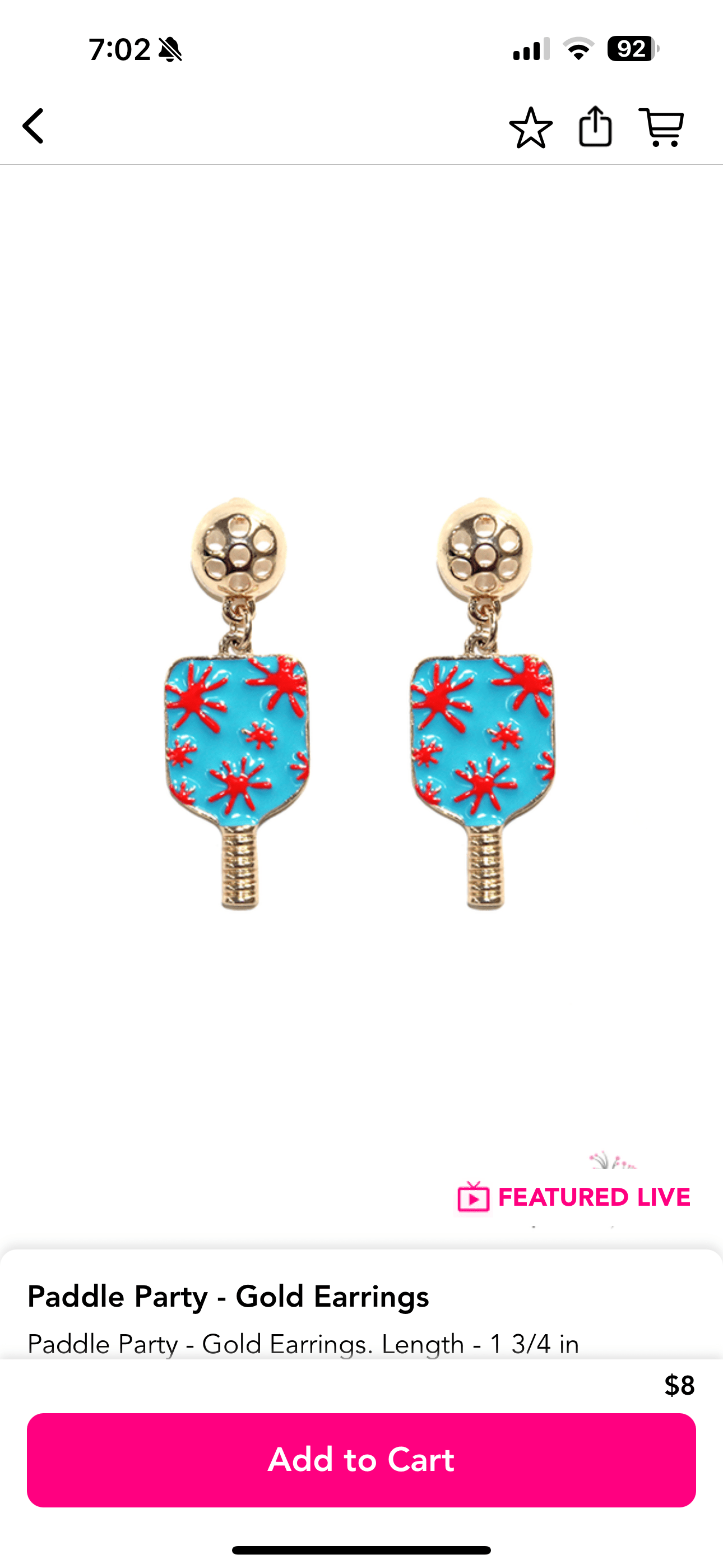 Paddle Earrings SS