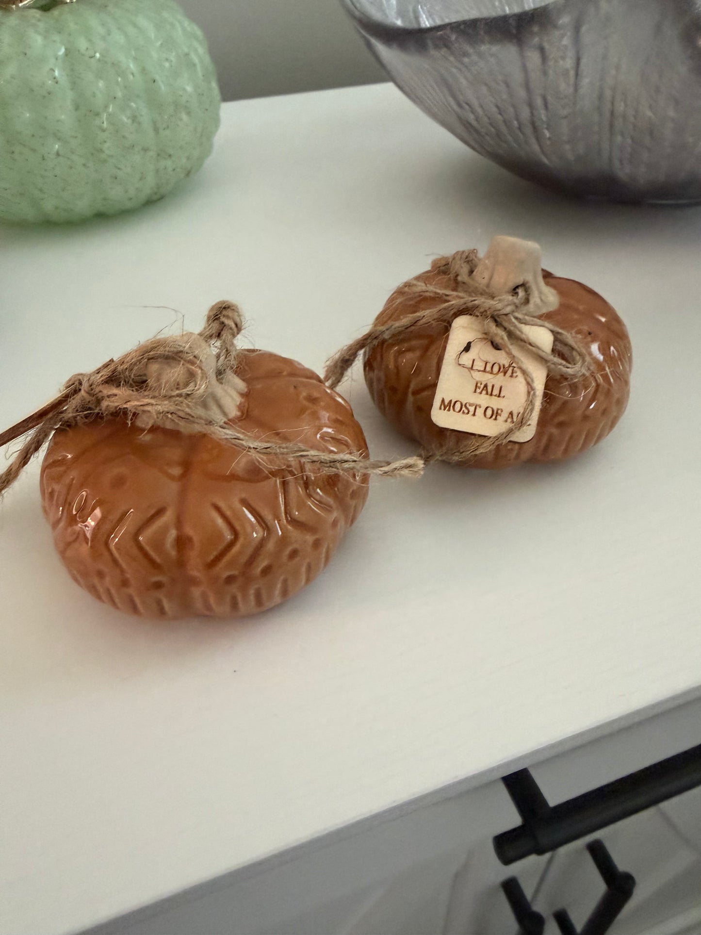 Mini Hand Carved Pumpkins