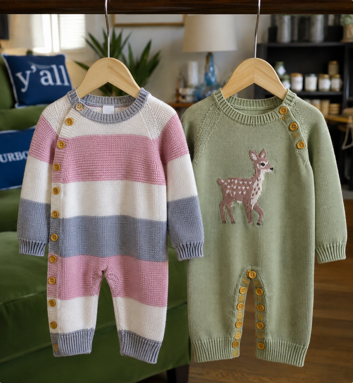 knit rompers