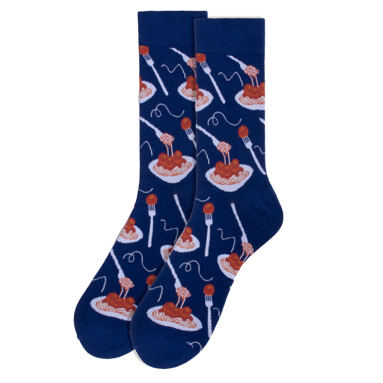 Mens Spagetti and Meatballs Crew Socks