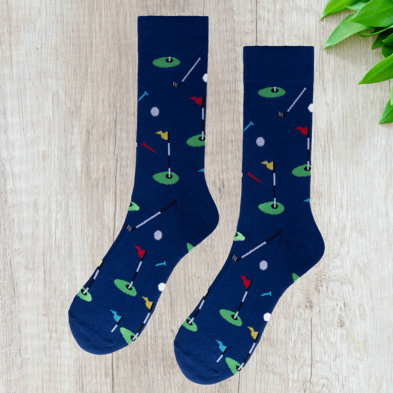 Life is Socks Mens Golf Socks Blue Golfer Gift