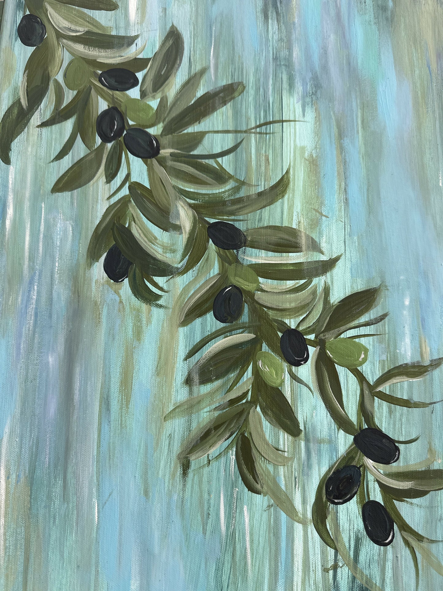 16x20 Original Acrylic “Olive You Too”