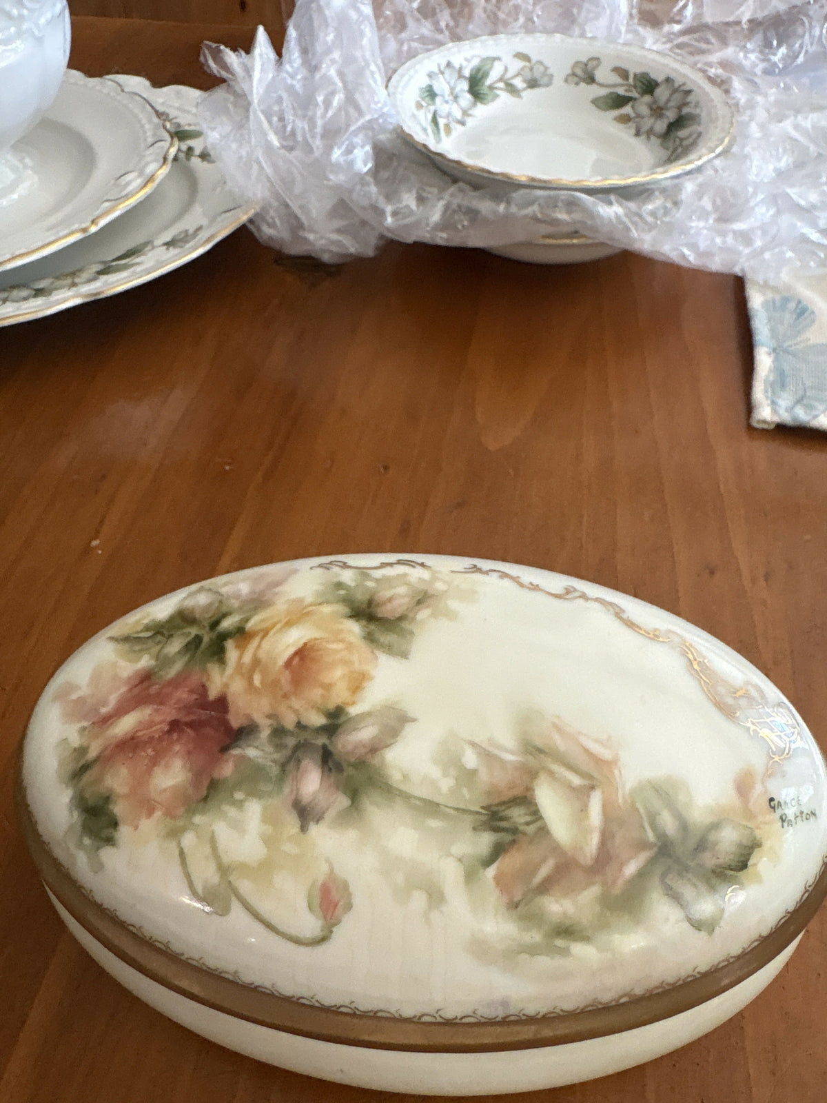 Limoges trinket jar