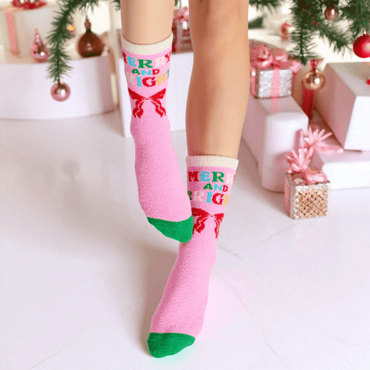 MERRY & BRIGHT SOCKS