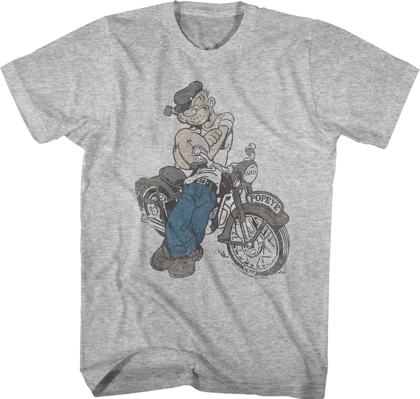 motorcycle-popeye-t-shirt - gray