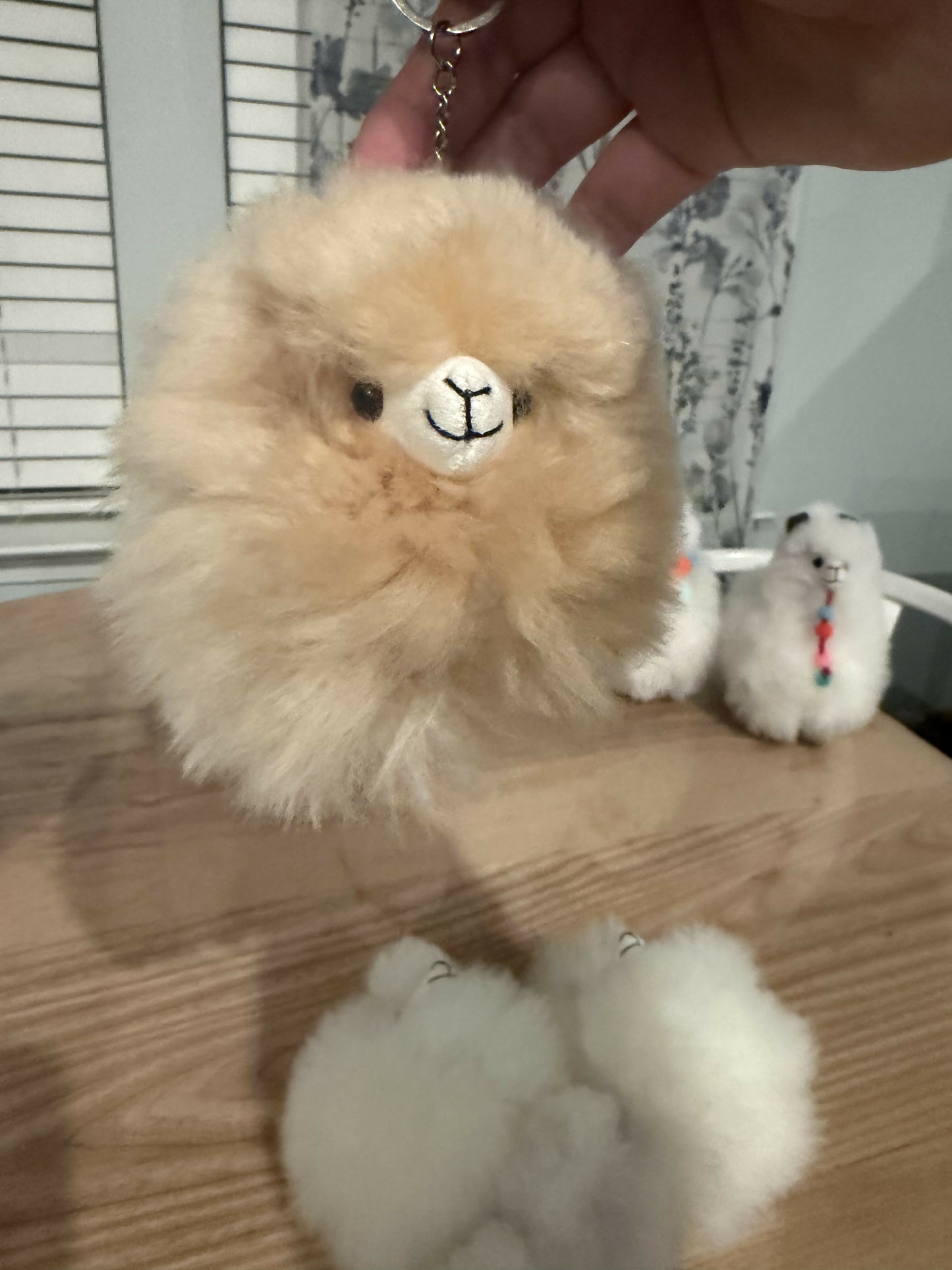 Baby Alpaca Keychain small