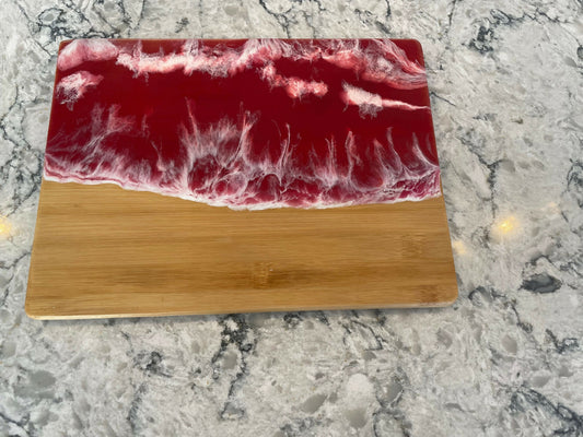 Bamboo Magenta Wv Tray 12x9