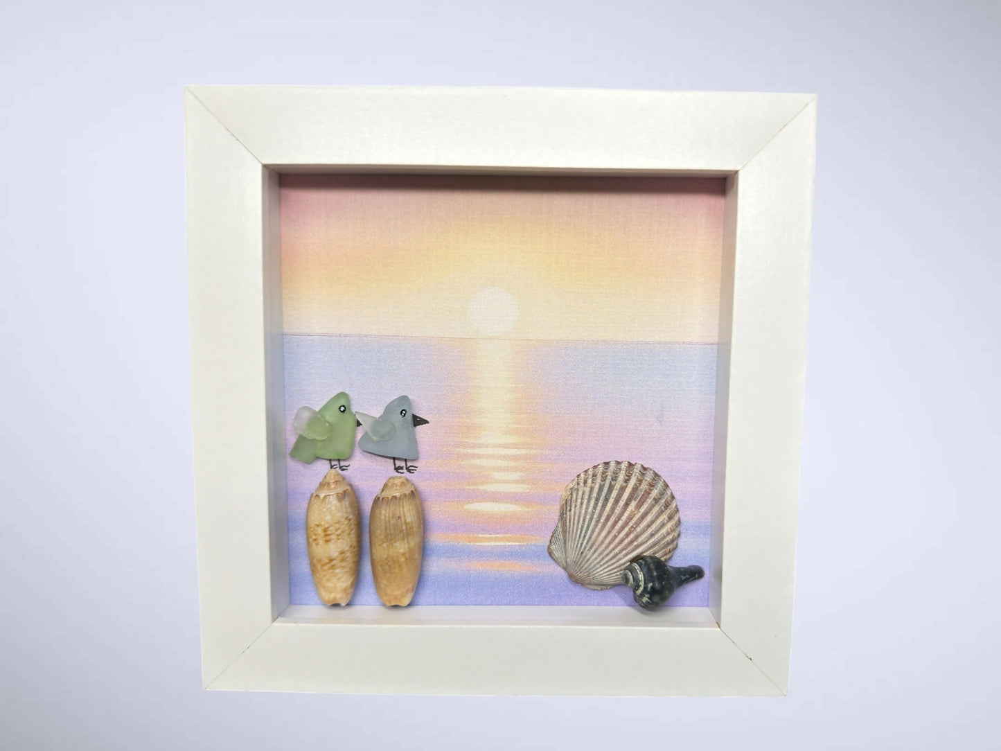 Seaside Lovebirds at Sunset