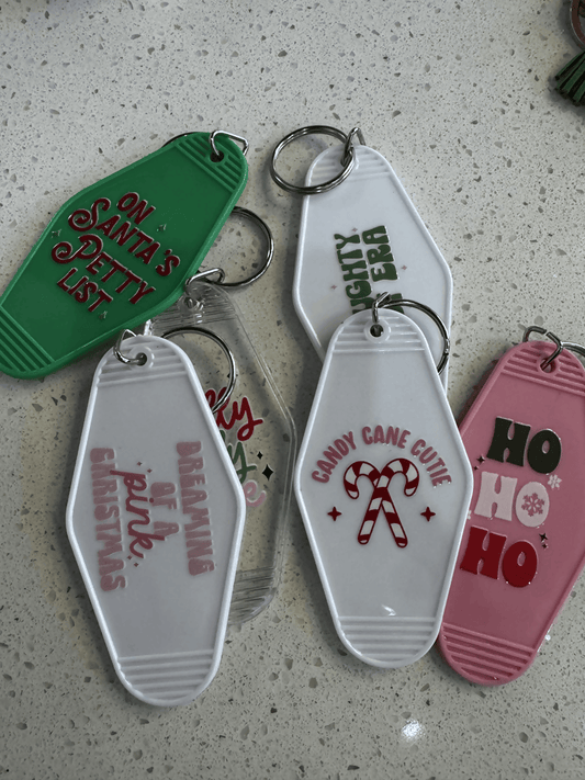 Christmas Motel Keychains