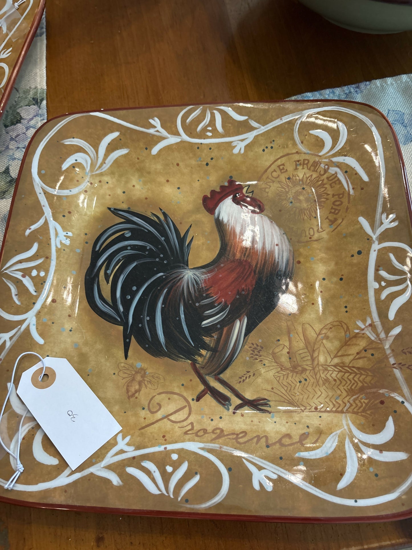 Geoffrey Allen rooster plate