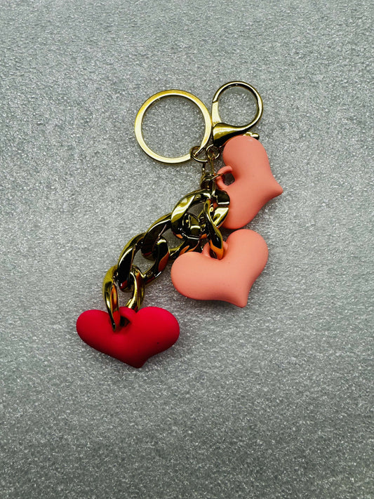 3 Heart Chain Key hain