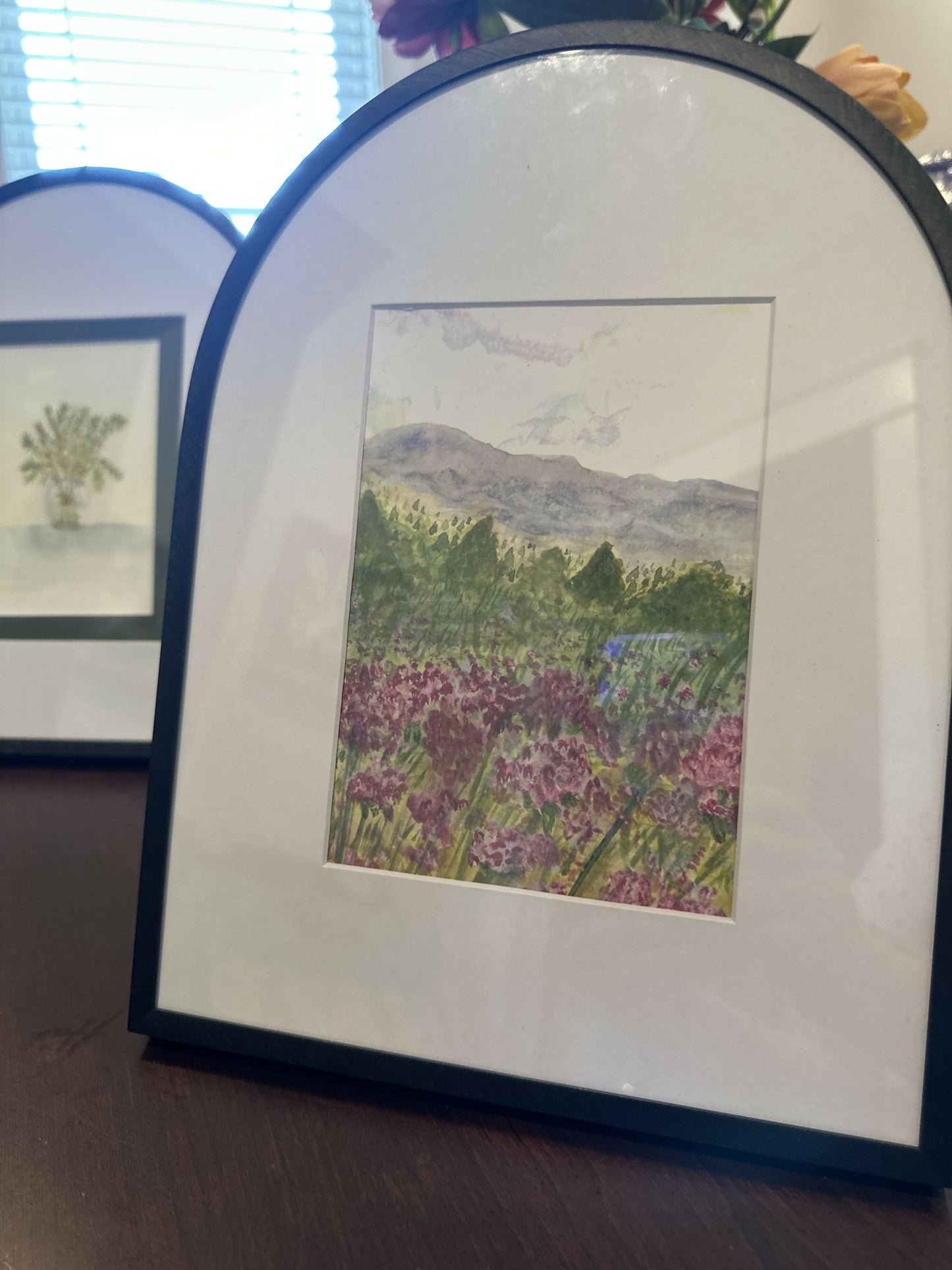 5x7 Print in Black Arched Frame “Beautiful Blue Ridge