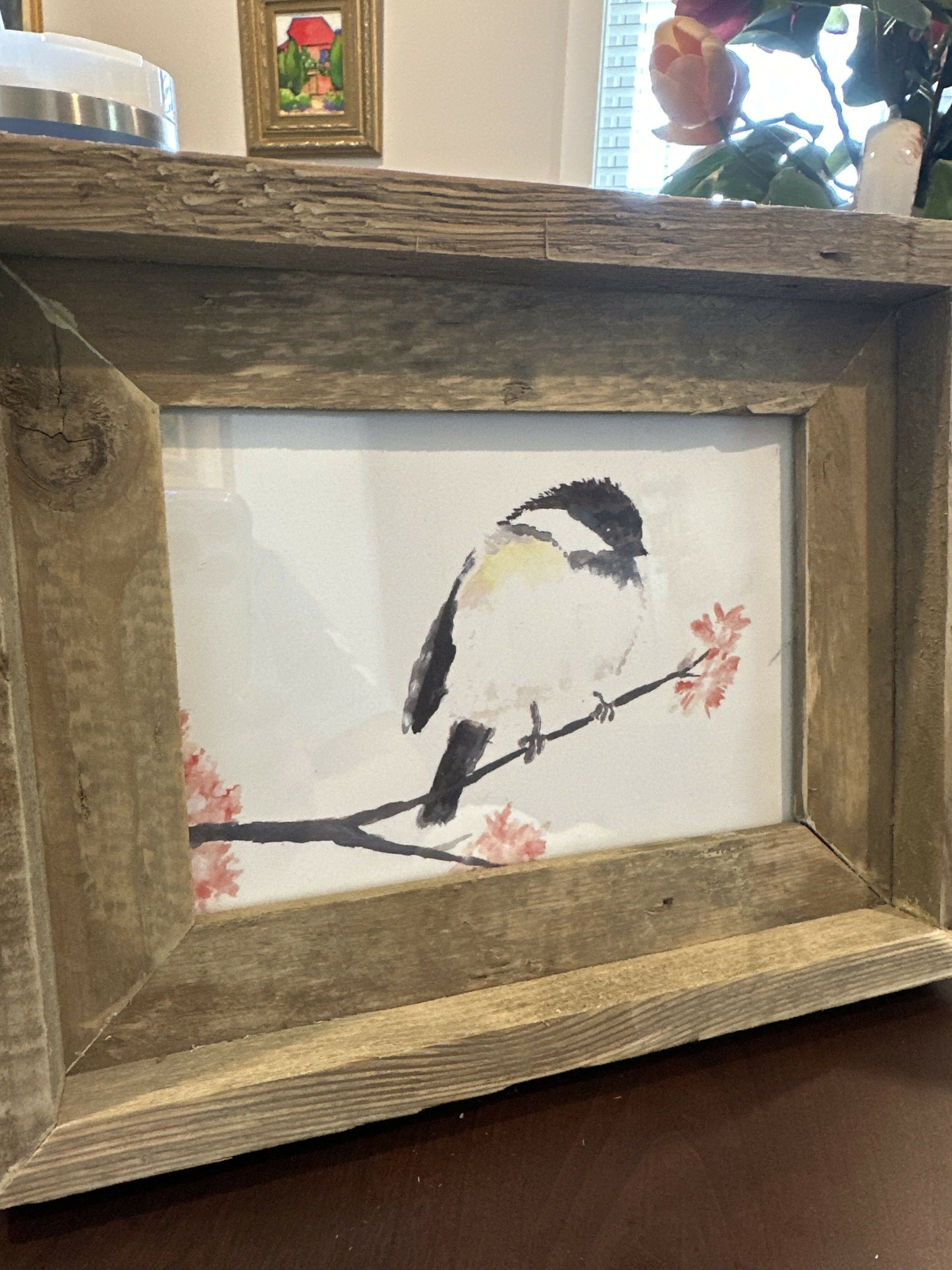 Print of “ My Little Chickadee” rustic 8x10 frame