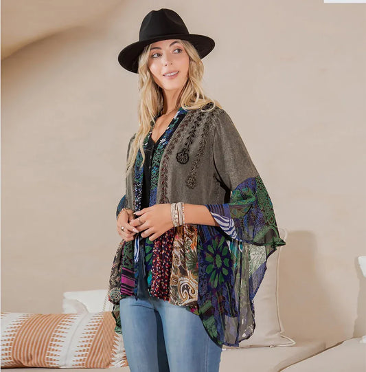Boho Rustic : Embellished Shrug