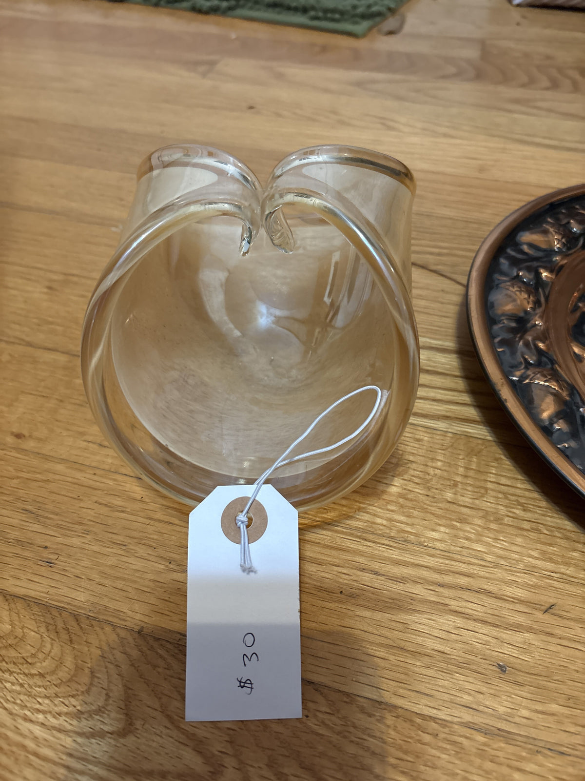 Murano folded glass candy dish