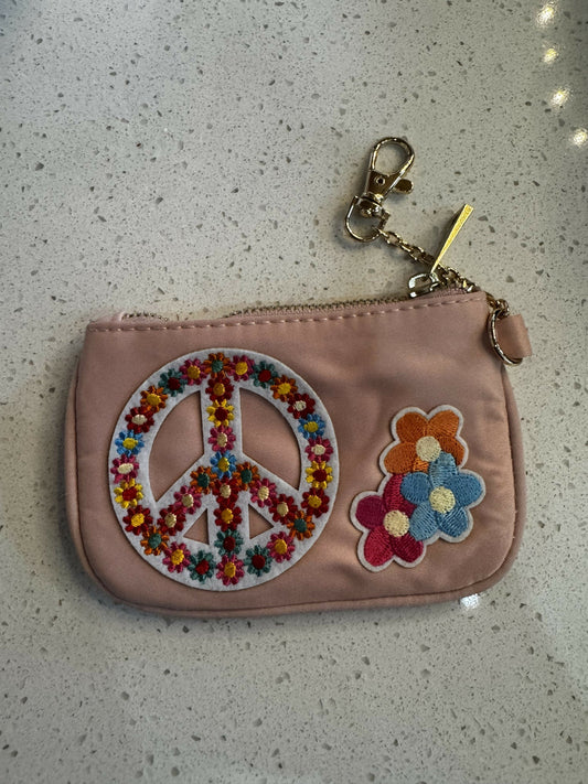 Peace Flowers Coin Purse