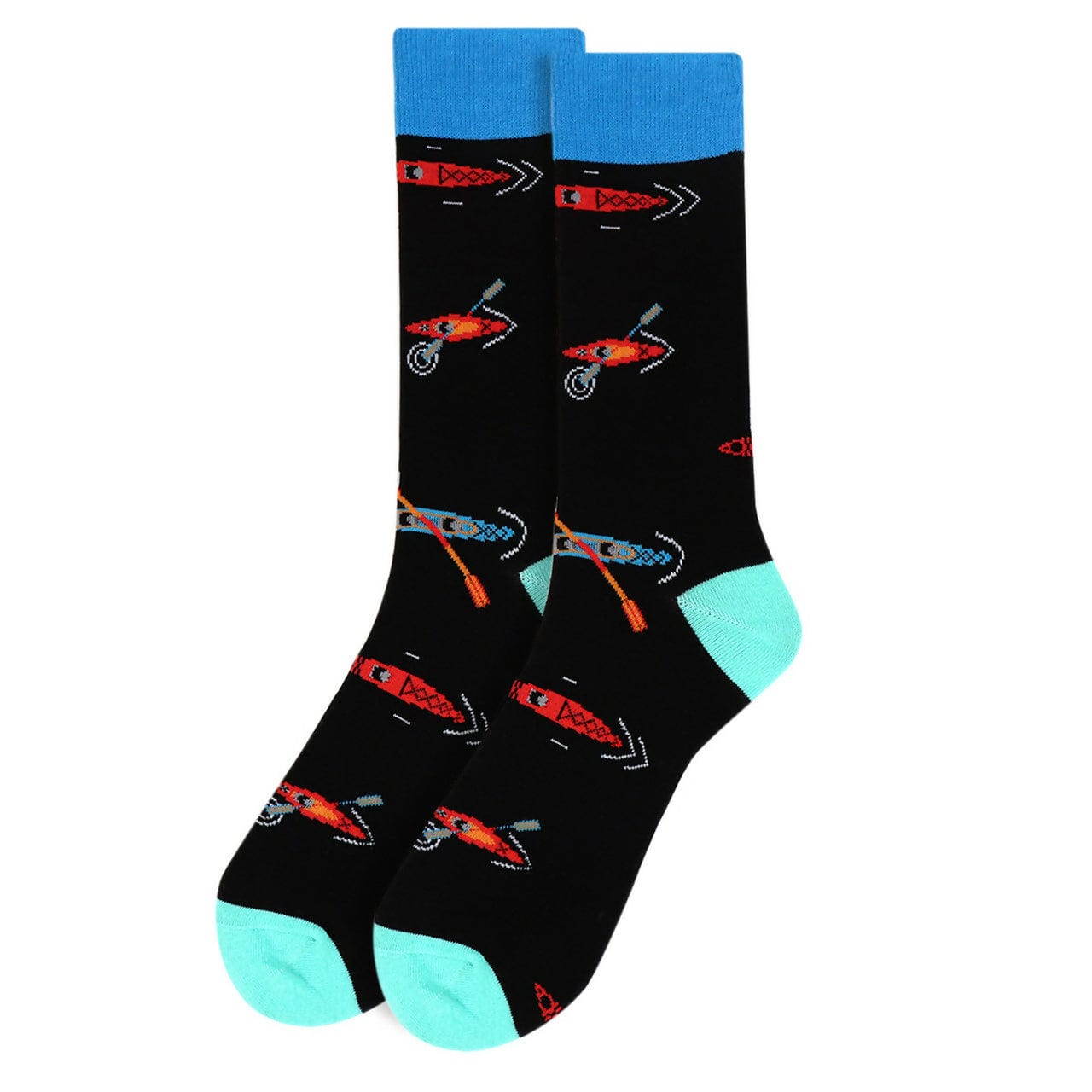 Mens Kayak Socks Mens Crew Socks Kayak Lover Gift Kayaking Themed Gift for Outdoorsman Life is Socks