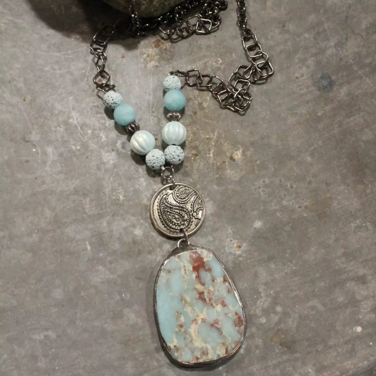 Stone Drop Baby Blue