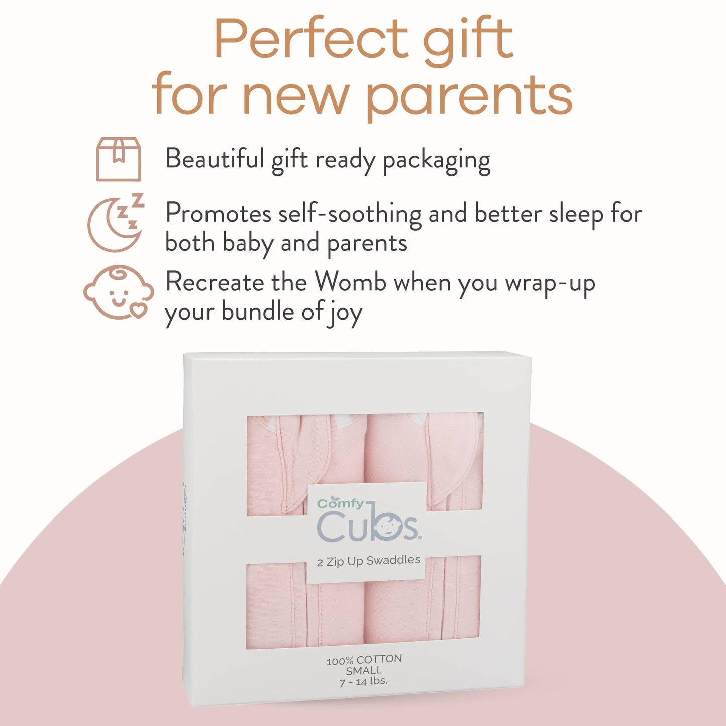 Easy Zipper Swaddle Blankets by Comfy Cubs