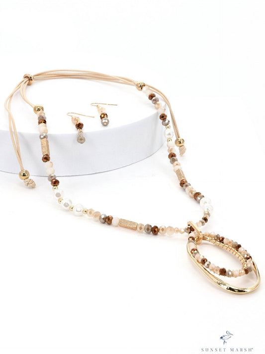 Sandswept Oasis - Gold Necklace Set