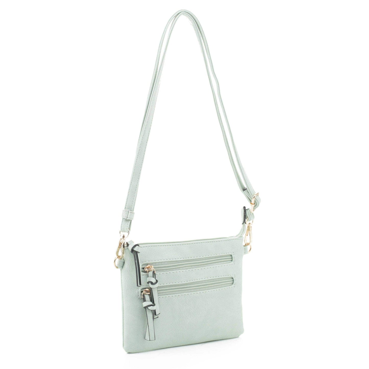 FC20136 Multi-zipper Crossbody Bag