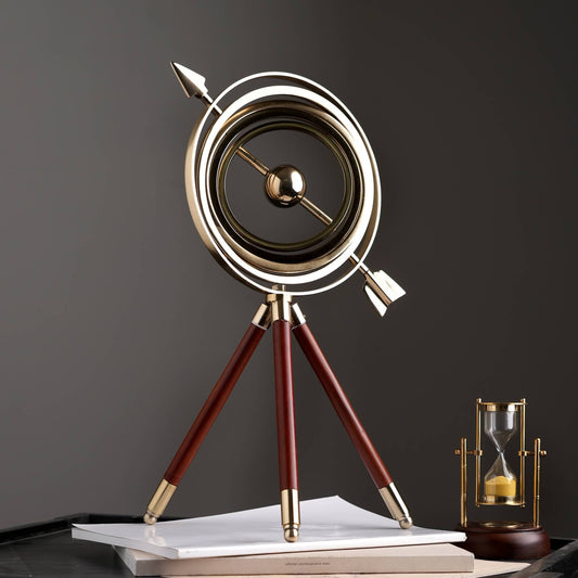 Armillary with Wood Tripod Stand