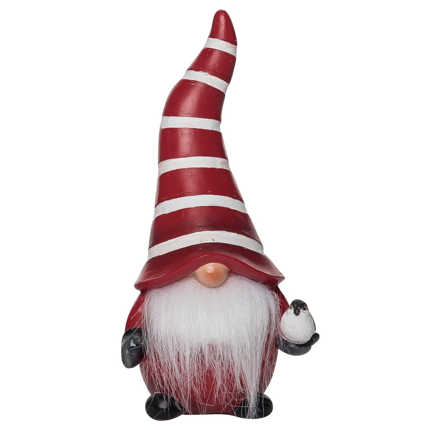Christmas White Striped Gnome Decor