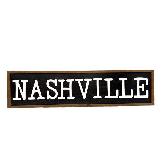 24x6 Custom City Name Drop Sign Any City