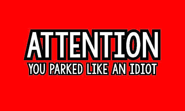 Parking Cards - Attention 40 Pack