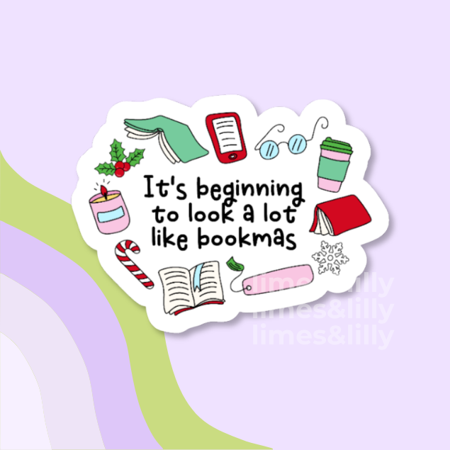 It’s Beginning to Look a Lot Like Bookmas Vinyl Sticker