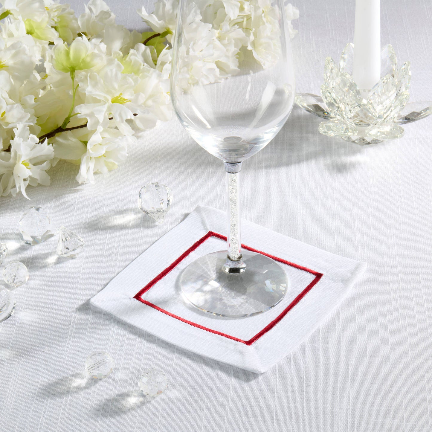 Embroidered Line Design Napkin