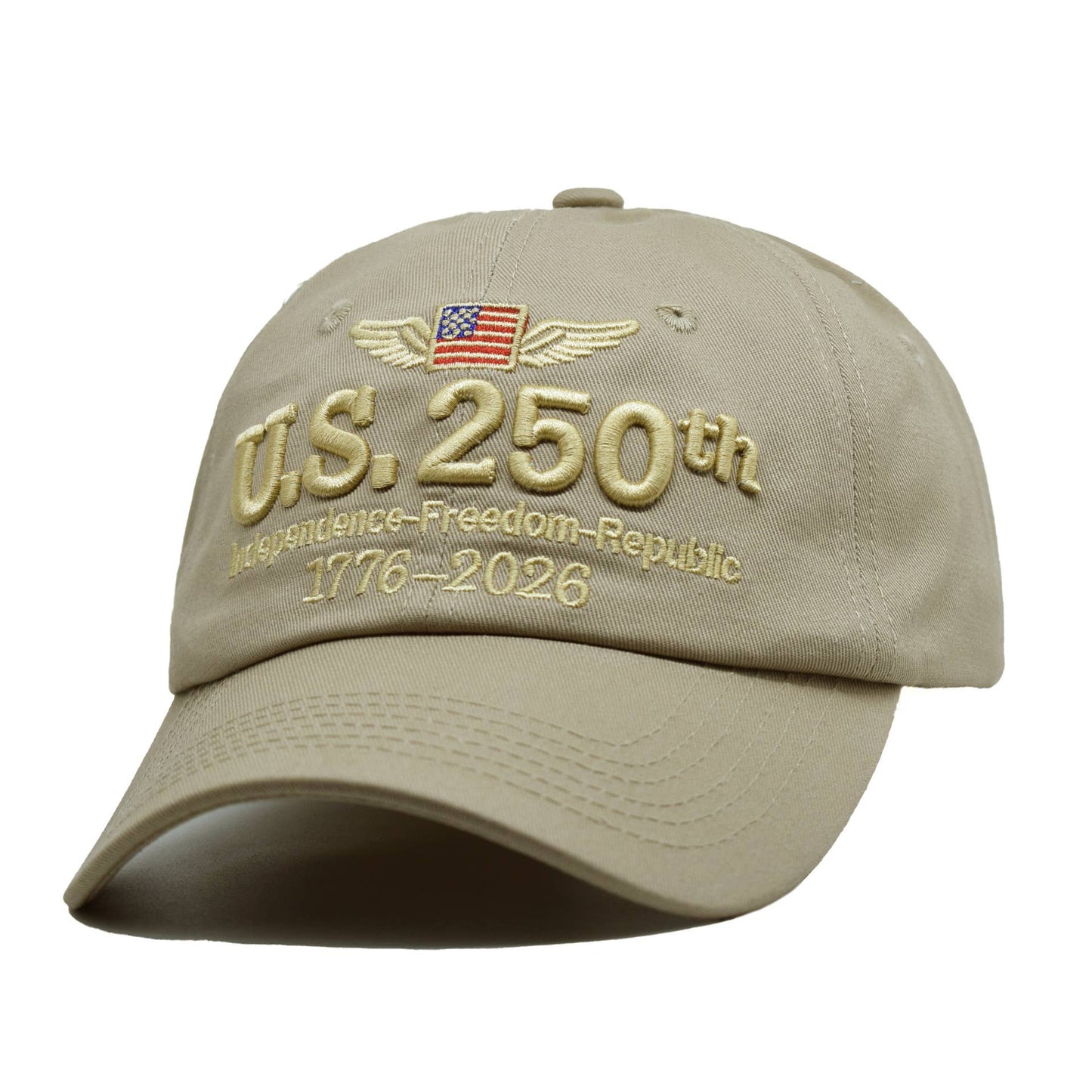 250th Anniversary Flag Embroidered Baseball Cap