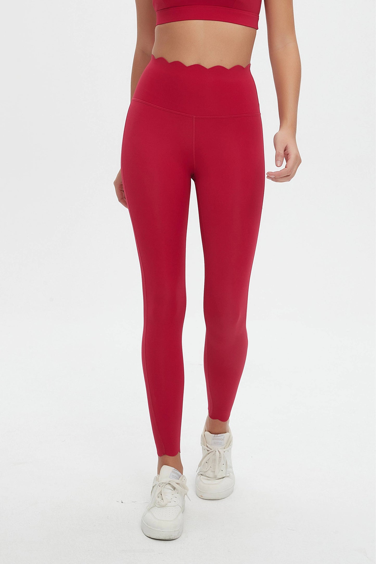 Sylvie Lycra® Scallop High Waist Leggings