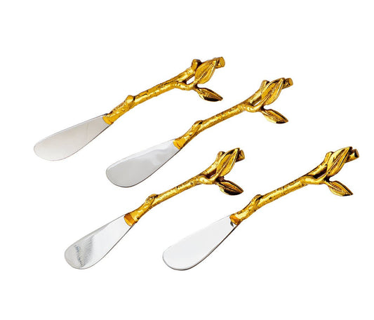 Set of Four Leaf Spreaders - Cheese Knife