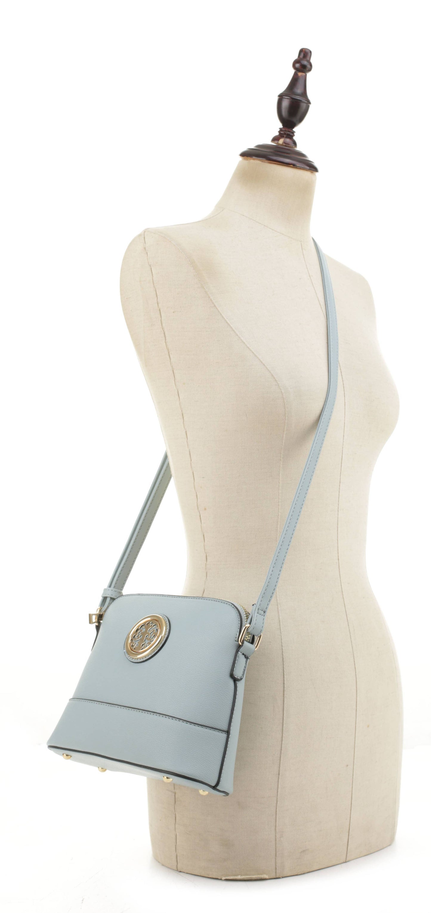 FC19565 Circle Hardware Crossbody Bag
