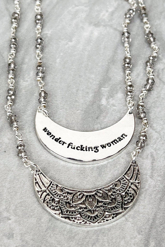 Wonder Woman Necklace in Silver
