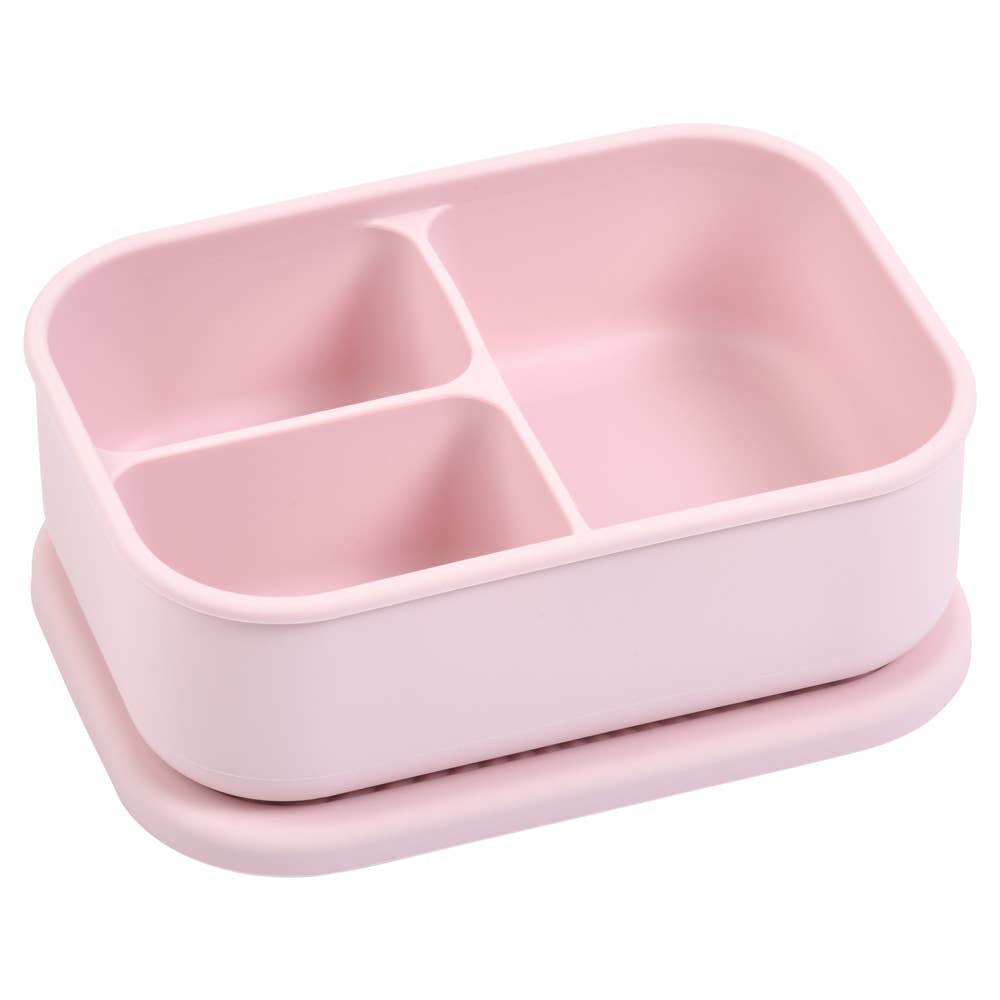 Ballet Pink Silicone Bento Lunch & Snack Box