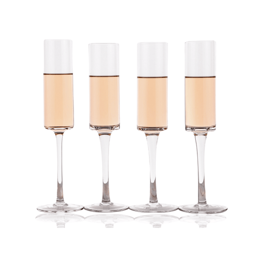 Champagne Flutes - Crystal Mimosa Glasses 6 oz (1pc)