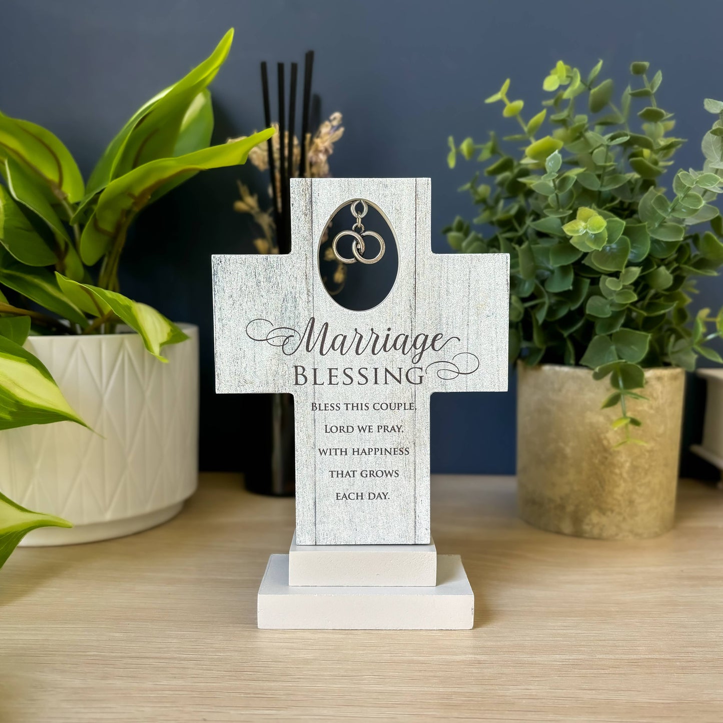 Marriage Charm Standing Cross