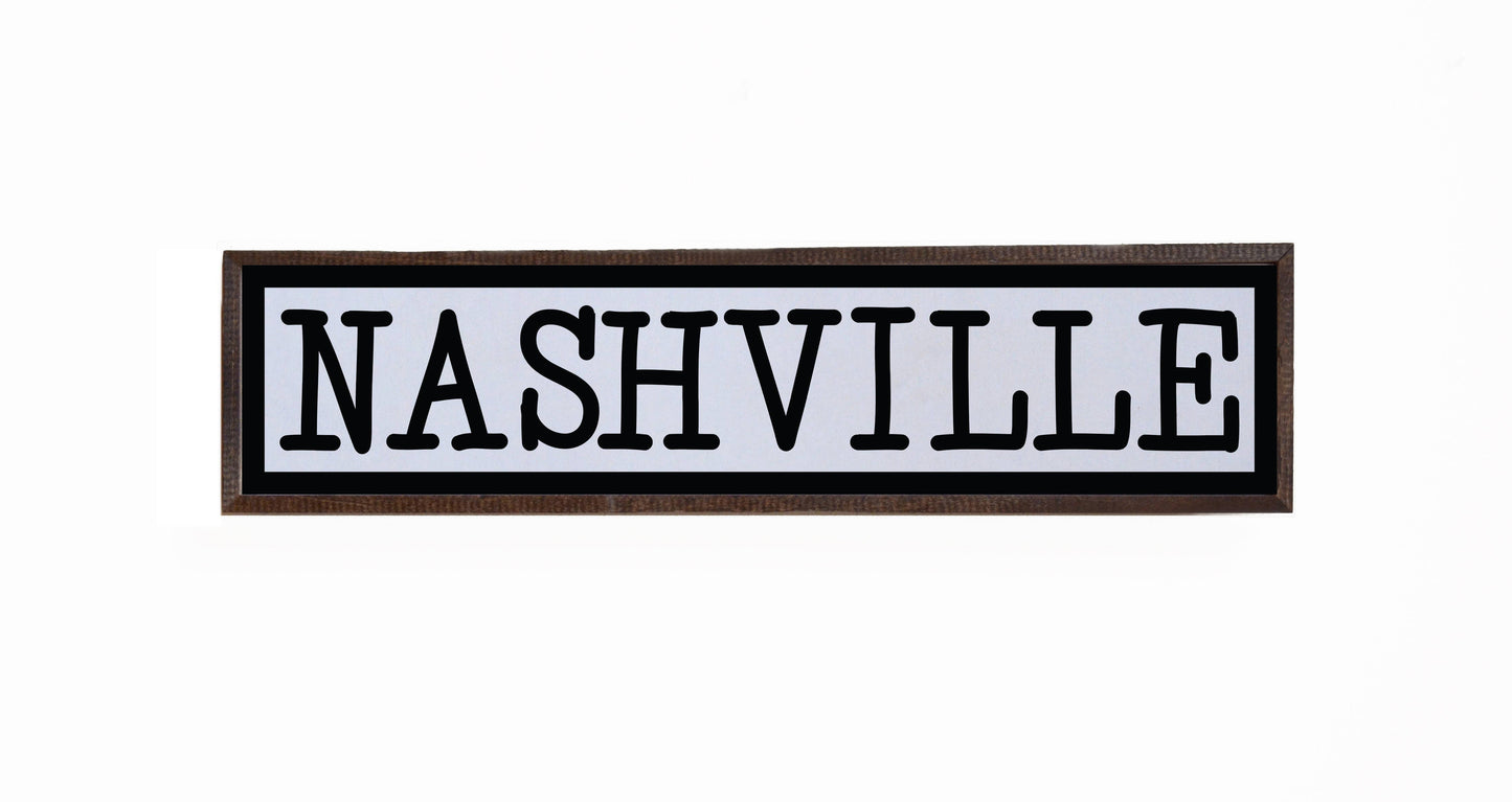 24x6 Custom City Name Drop Sign Any City