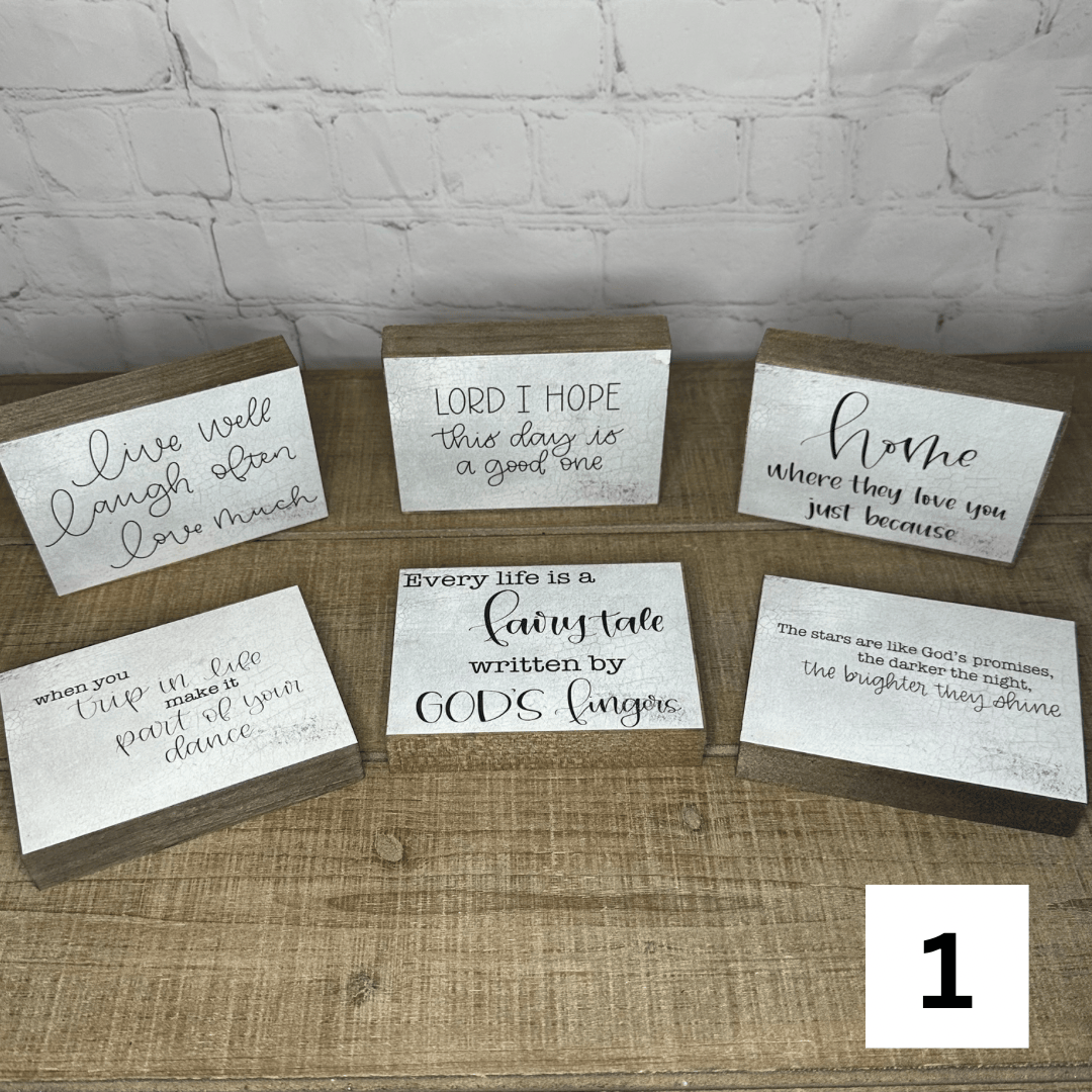 Set of 6 Everyday Blocks 