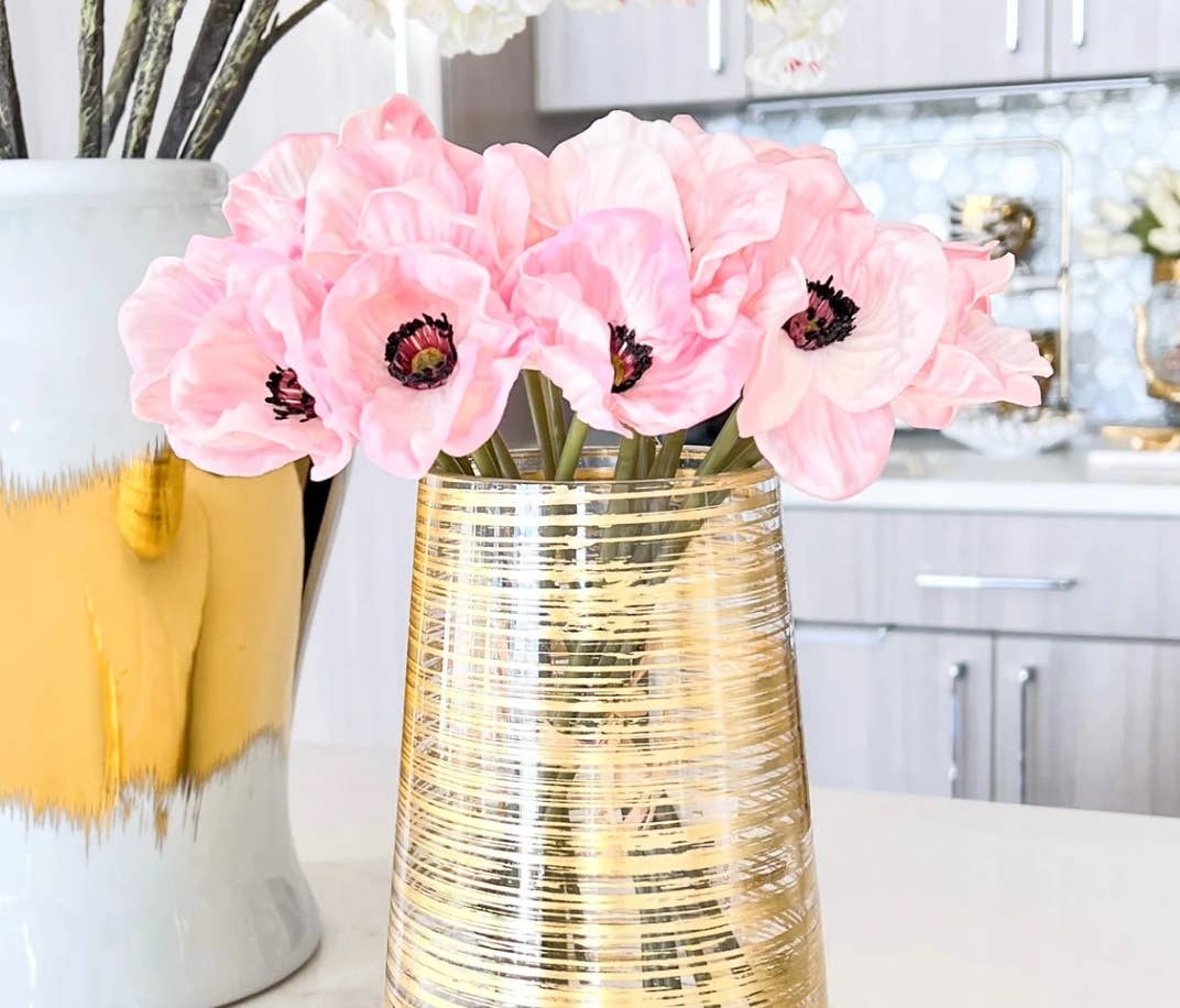 10"-11" Real Touch Poppy-6 stems per bundle