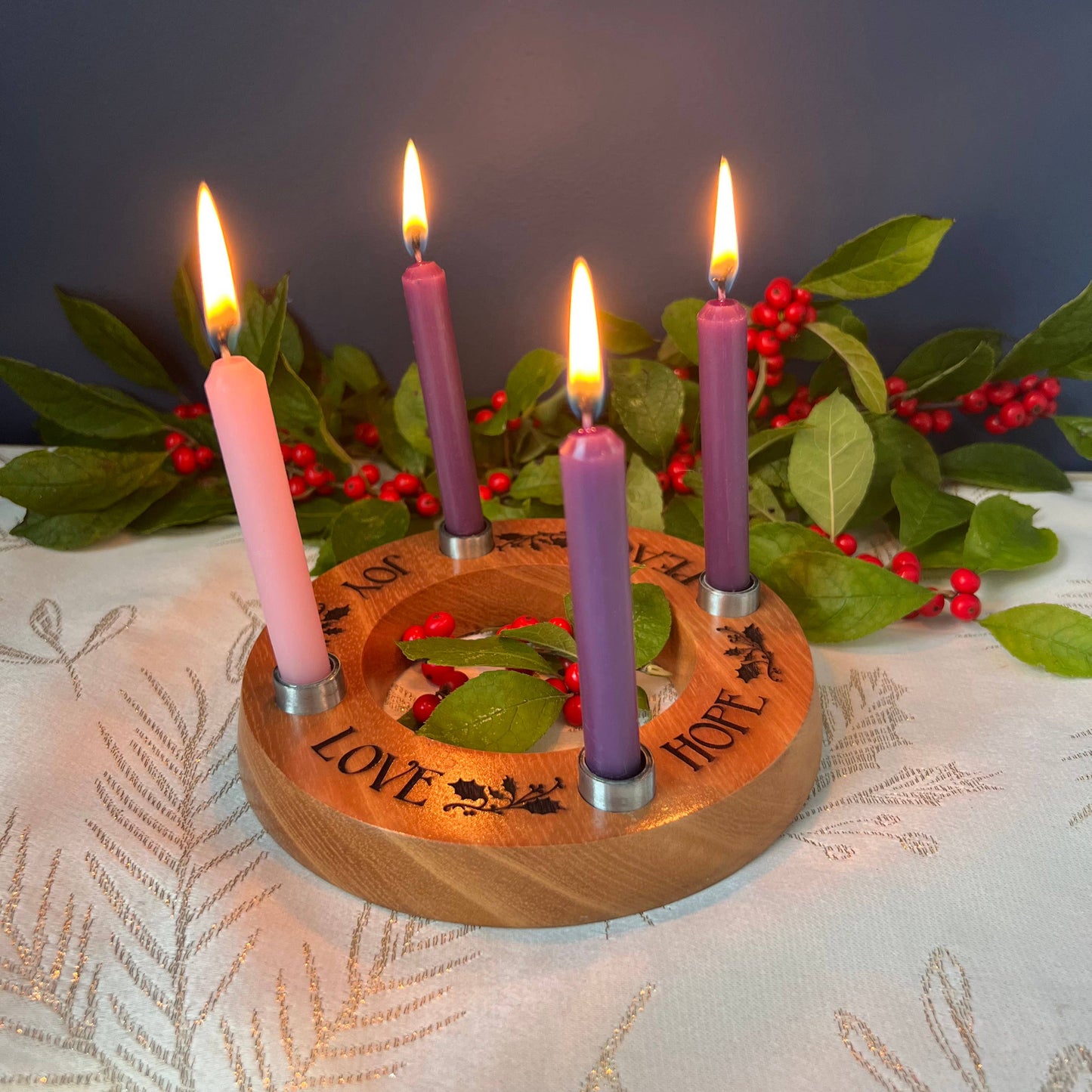 Mini Cedar Advent Wreath