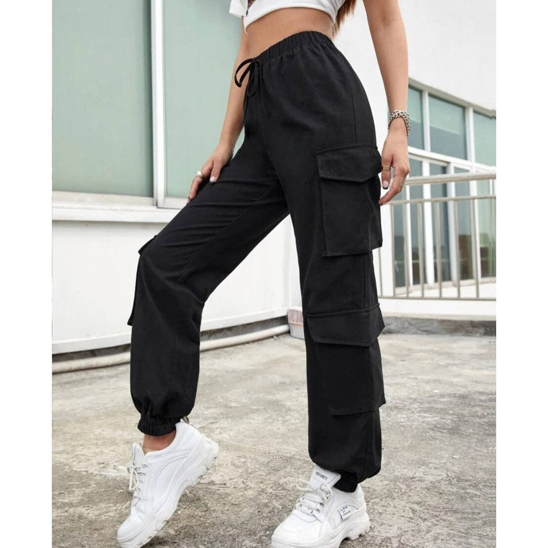 High Street Hip Hop Women Pants
