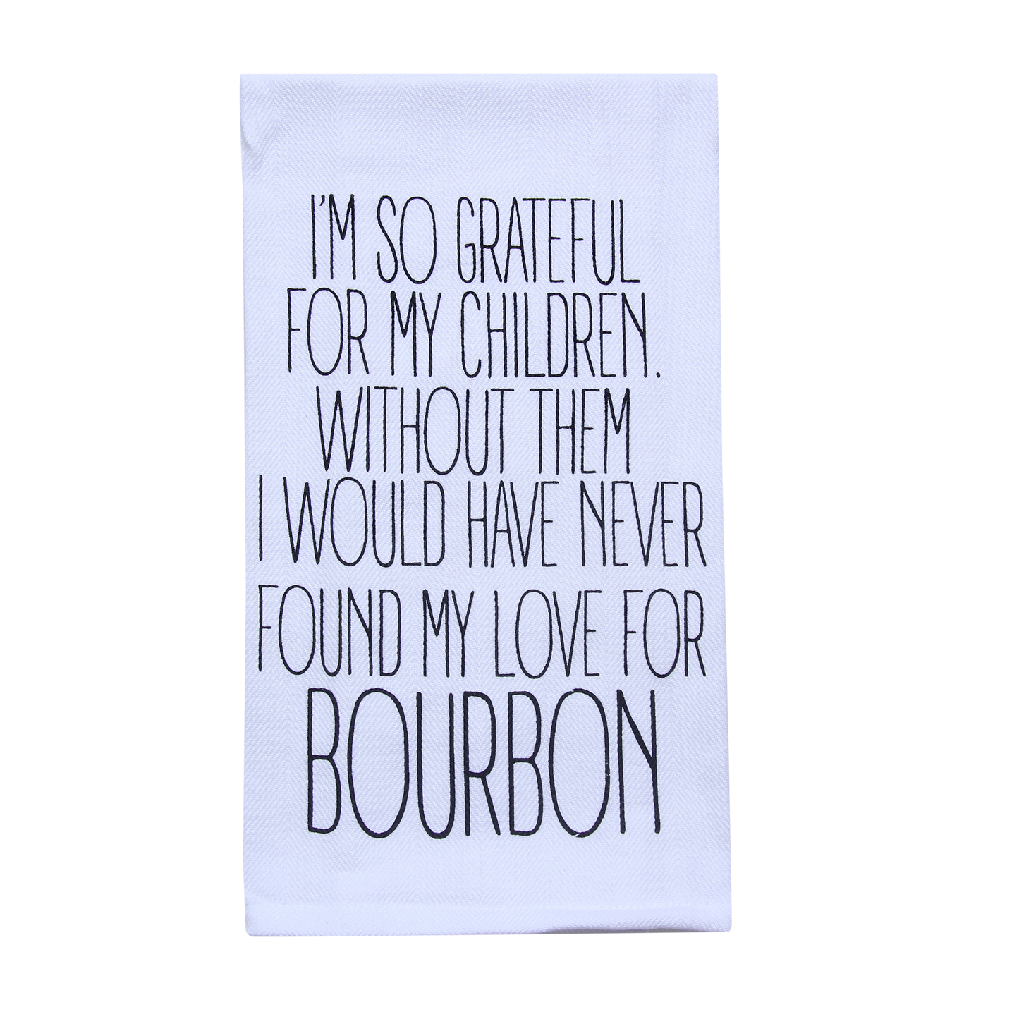 Grateful for my Children Tea Towel